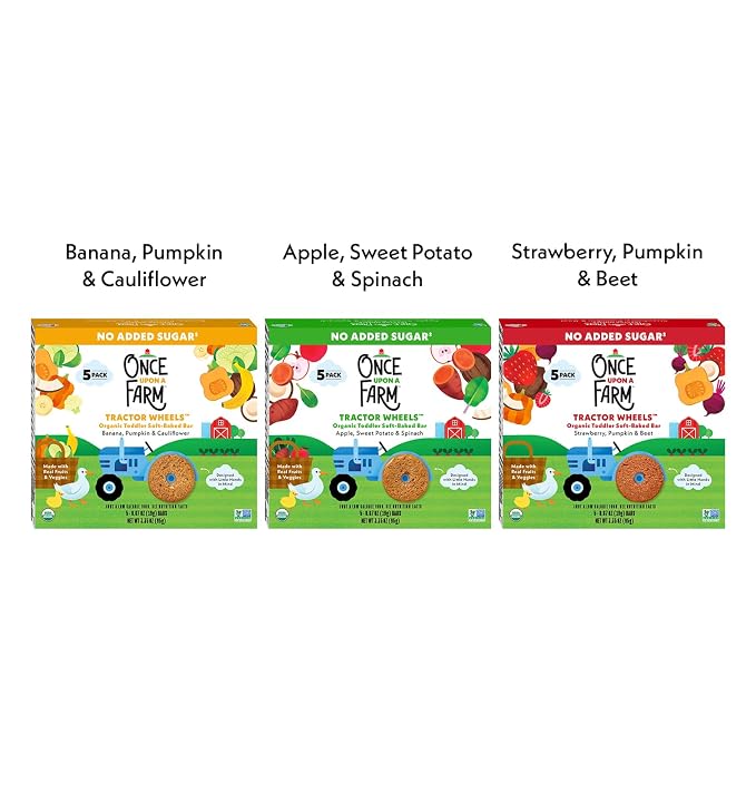 Once Upon a Farm Organic Baby & Toddler Snack Sampler, Coconut Melts, Tractor - Image 5