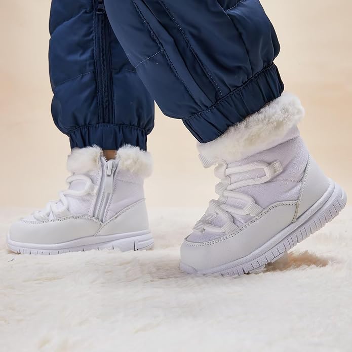 BMCiTYBM Girls Boys Snow Boots Warm Winter Fur Lined Baby Shoes - Image 3
