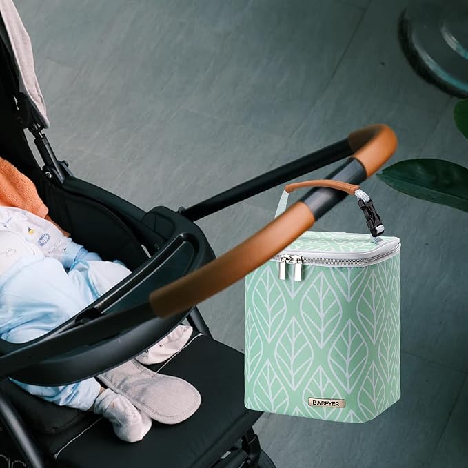 Breast Milk Cooler Bag with Ice Pack Fits 4 Baby Bottles Up to 9 Ounce - Image 7
