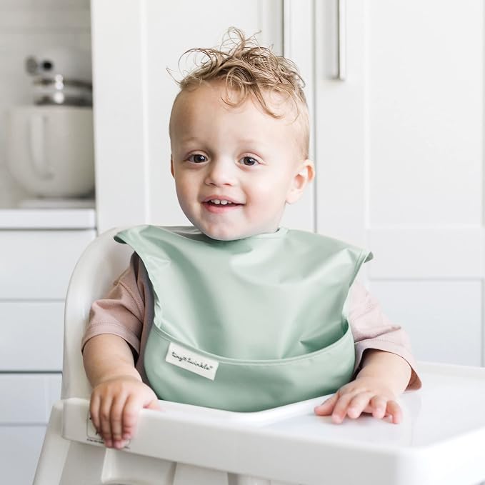 Tiny Twinkle Mess Proof Baby Bibs - Image 3