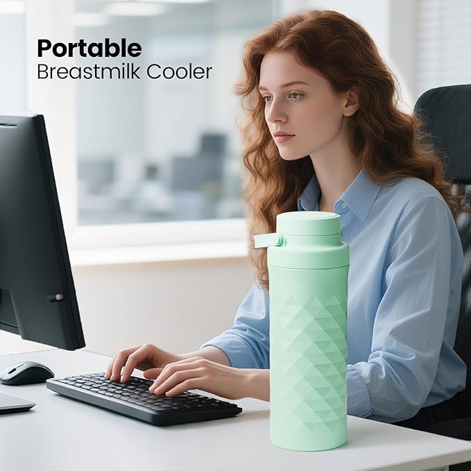 Mosthink 22oz Breast Milk Cooler Bottle, 360°Cooling Keeps Milk 24 Hours Fresh - Image 7