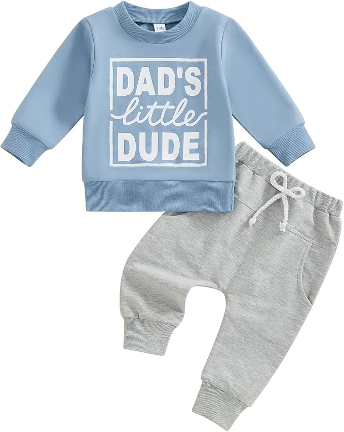 Toddler Baby Boy Fall Winter Outfit Long Sleeve Letter Print Sweatshirts and by Sejardin
