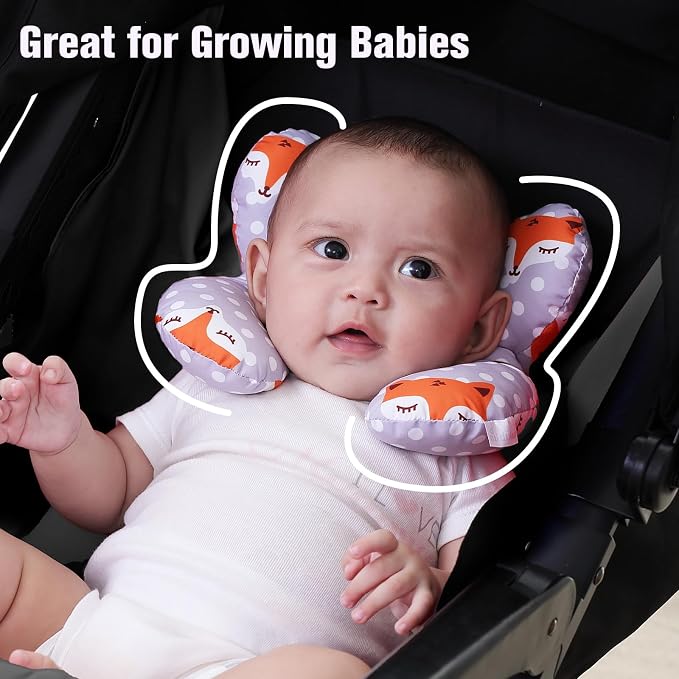 KAKIBLIN Baby Travel Pillow, Baby Neck Pillows - Image 4