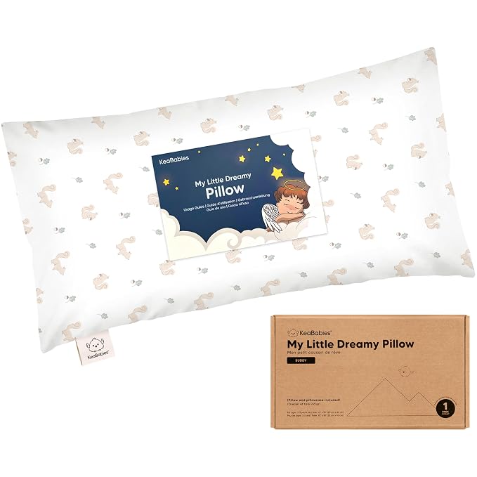Toddler Pillow with Pillowcase by KeaBabies