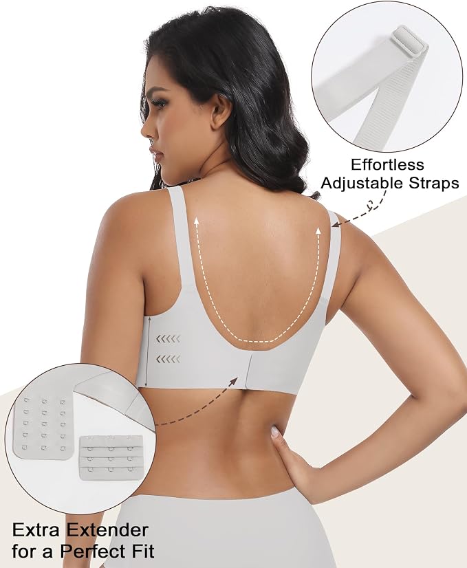 As Fairy Wireless Seamless Pumping Bra Hands Free Nursing Bra Wirefree Comfort - Image 3