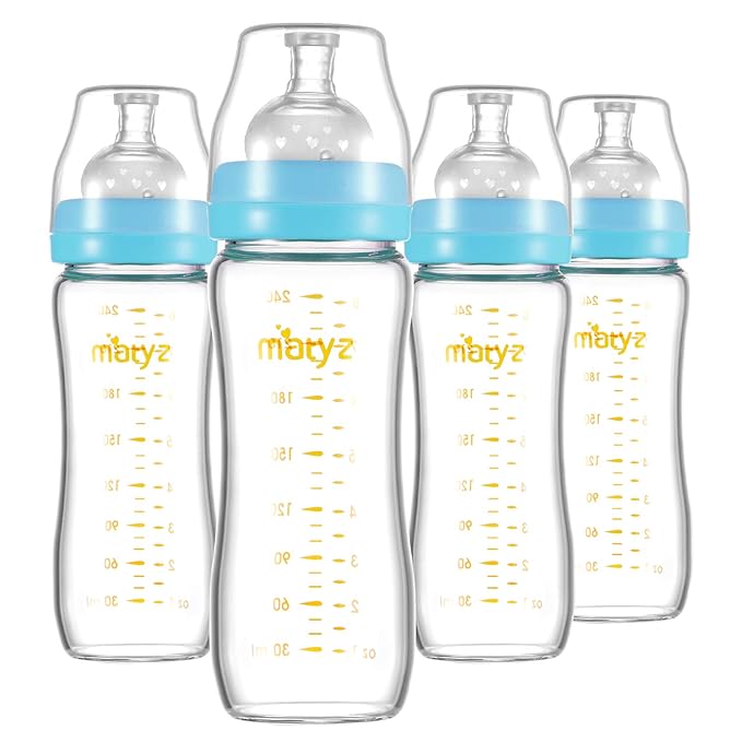 Matyz Glass Breastmilk Baby Feeding Bottle by Matyz