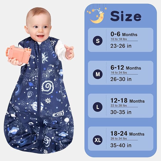 Baby Sleep Sack 18-24 Months Baby Wearable Blanket 100% Rayon Cotton 2-Way - Image 6