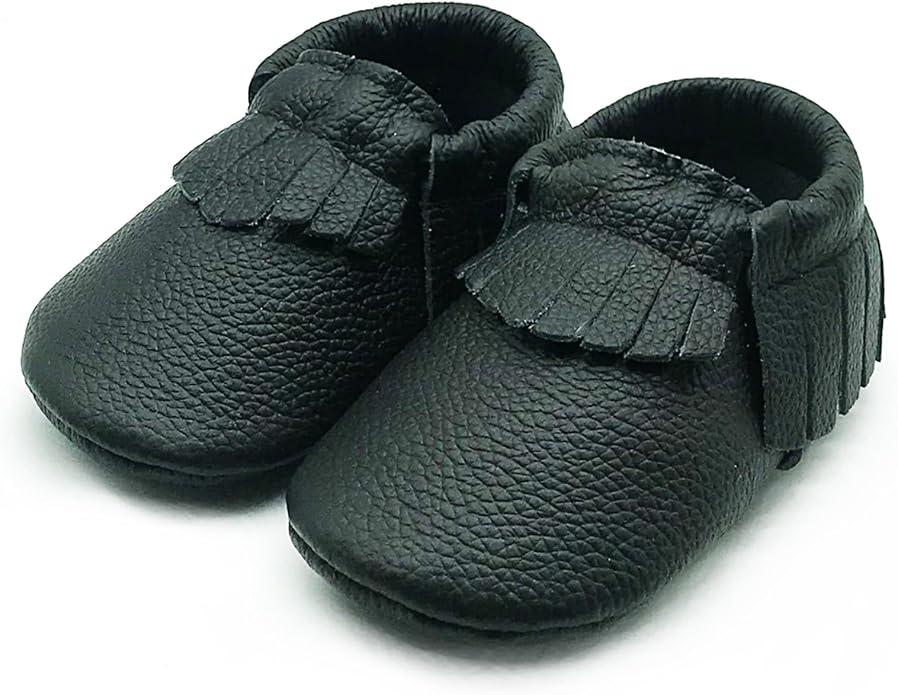 OWLOWLA Baby Moccasins Soft Sole Leather Baby Shoes Infant Toddler Pre-Walker - Image 2
