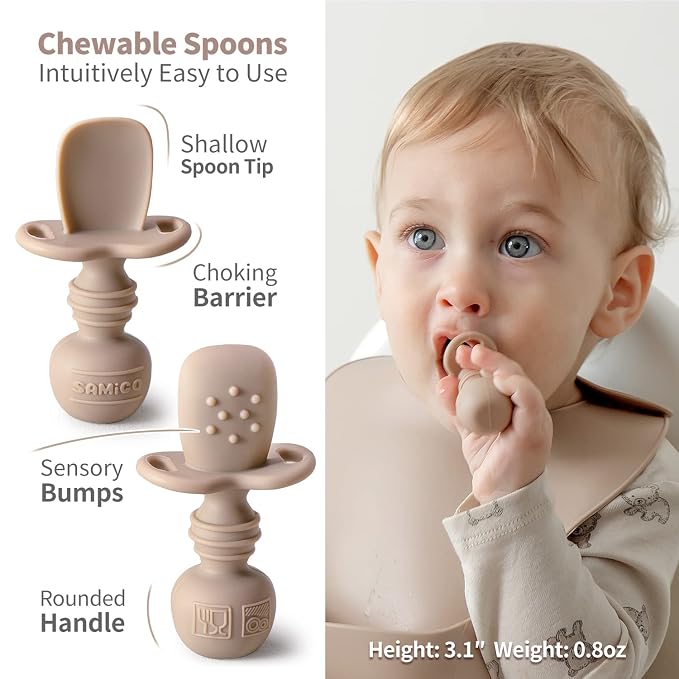 SAMiGO Silicone Baby Feeding Set, Baby Led Weaning Supplies, Suction Bowl Plate - Image 5