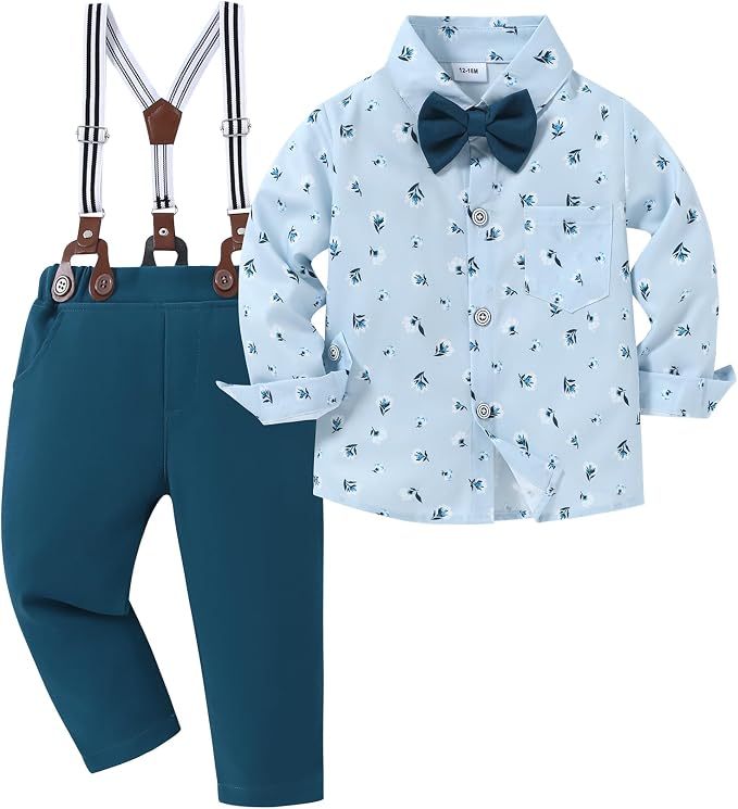 nilikastta Boy Suit Toddler Boy Outfit Boy Dress Shirt by Nilikastta