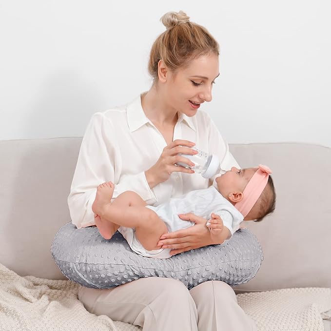 Nursing Pillow and Positioner, Breastfeeding, Bottle Feeding, Baby Sitting - Image 4
