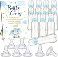 TrelaCo Blue Elephant Cool Baby Shower Games Bottle Chug Sign Wooden Elephant by TrelaCo