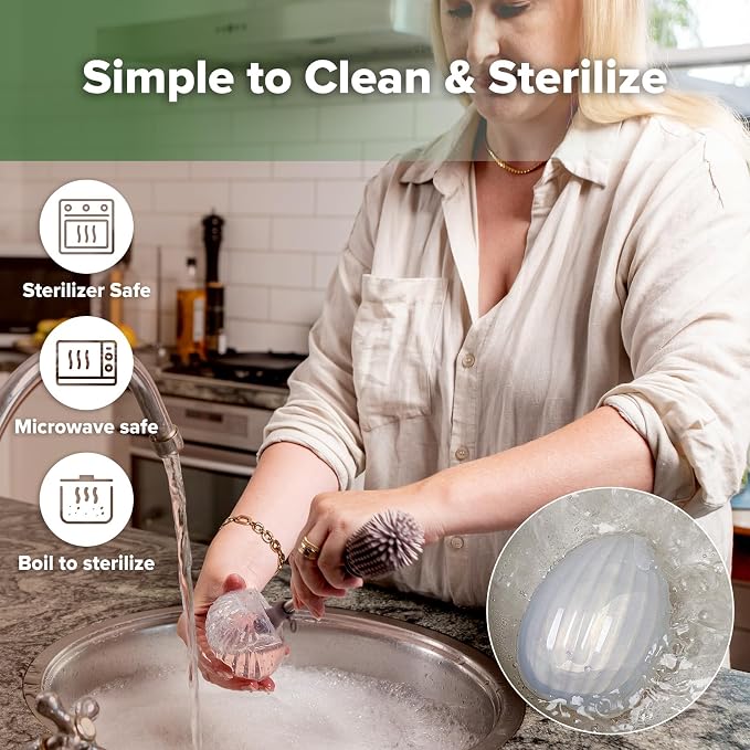 haakaa Wearable Shell Breast Pump 2-in-1 Hands-Free & Passive Silicone Milk - Image 7