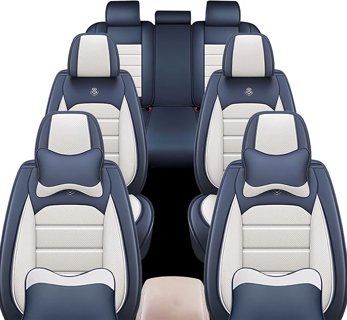 JOJ Car Seat Cover Fit for Toyota Highlander 2001-2025, 7 Seat Car Seat Cover - Image 2