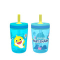 Zak Designs 15oz Baby Shark Kelso Tumbler Set, Leak-Proof Screw-On Lid by ZakDesigns