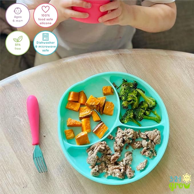 Silicone Easy Scoop & Hold Plate Set - Image 5