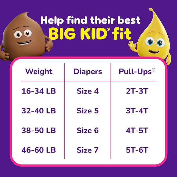 Pull-Ups Girls' Potty Training Pants, Size 5T-6T Training Underwear - Image 3