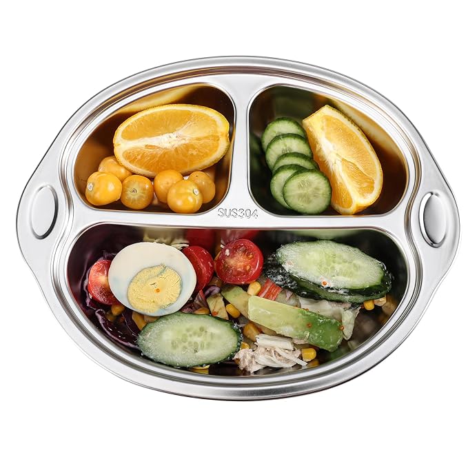 MR. CHOU Stainless Steel Baby Suction Plate, Divided Plates - Image 9