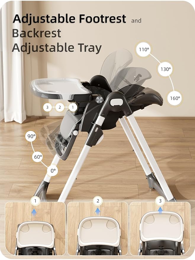 High Chair, Foldable High Chairs - Image 2