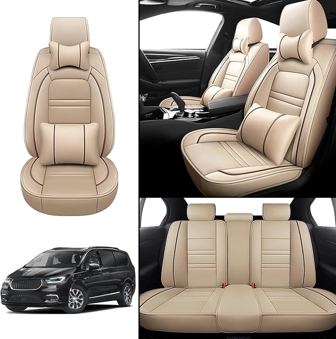 Car Seat Covers for Chrysler Car Pacifica 2004-2025 | 5-Seats Seat Covers - Image 2