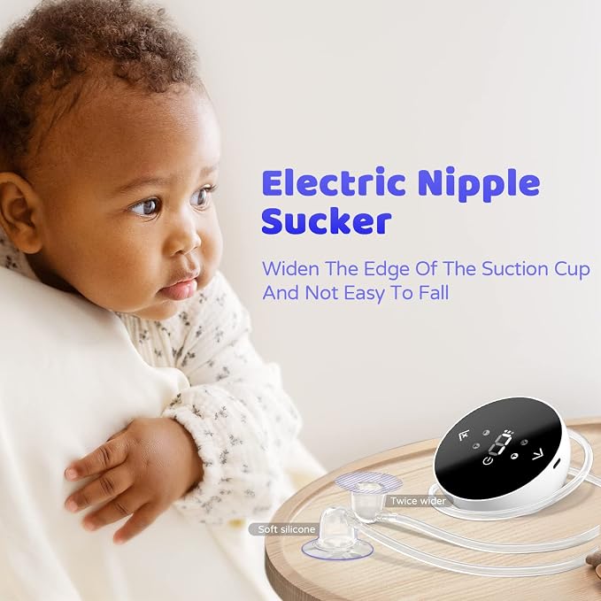 Electric Nipple Corrector for Flat or Inverted Nipples, Portable Nipple Pump - Image 8