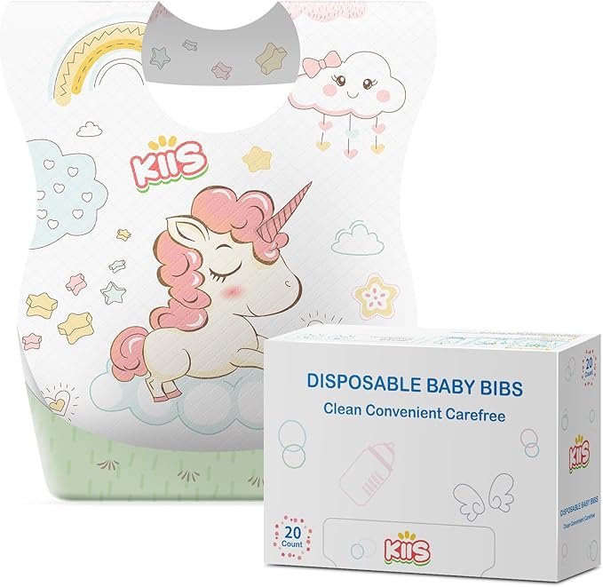 KIIS Disposable Baby Bibs for Baby Boys and Girls by KIIS