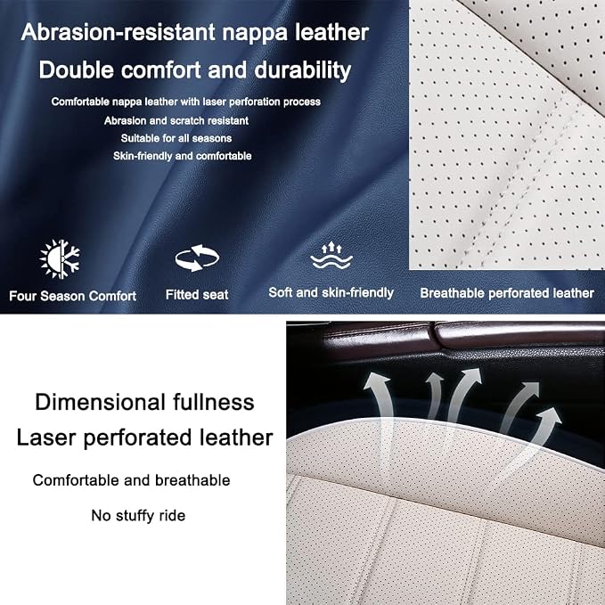 Leather Seat Cover for Ford Edge 2010-2026, Waterproof Soft Seat Covers - Image 4
