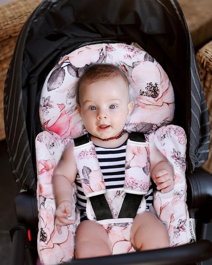Infant Car Seat Insert, Enlarged Head Support - Image 4