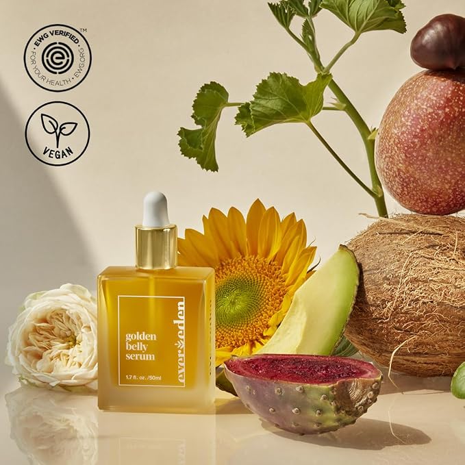 Evereden Golden Belly Serum, 1.7 fl oz. | Clean & Vegan Women's Belly Oil - Image 8