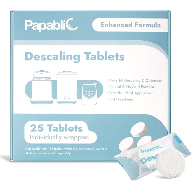 Papablic Descaling Tablets, Papablic Bottle Washer, Sterilizer & Formula Maker by Papablic