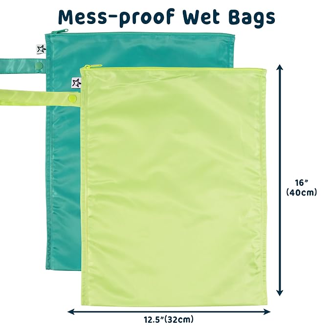 Tiny Twinkle Wet Dry Bag – 2 Pack Reusable Waterproof & Mess Proof Wet Bags - Image 4