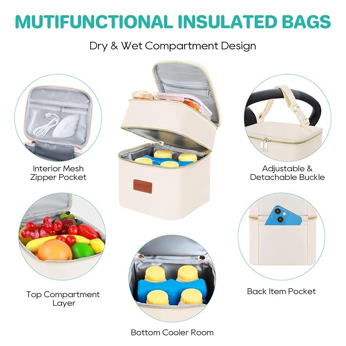 PIIOSER Breast Milk Storage Cooler Bag - Image 6