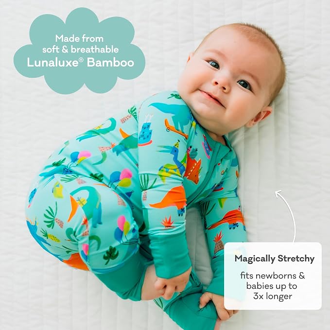 Little Sleepies Pajamas for Baby Boys & Girls, Viscose from Bamboo Baby Pajamas - Image 3
