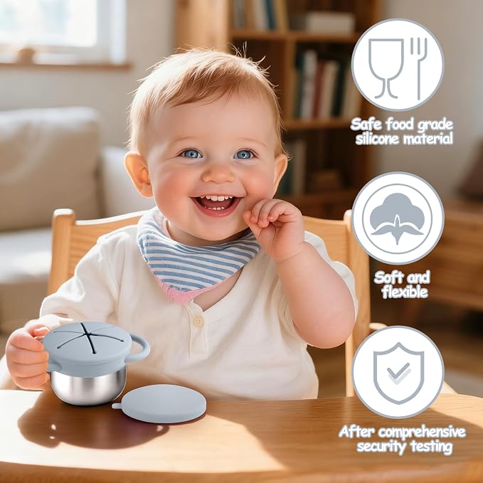 2-Pack Stainless Steel Snack Containers - Image 4