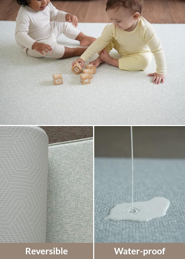Baby Care Play Mat 73’’ x 49’’ Original One-Piece Reversible Rollable - Image 5