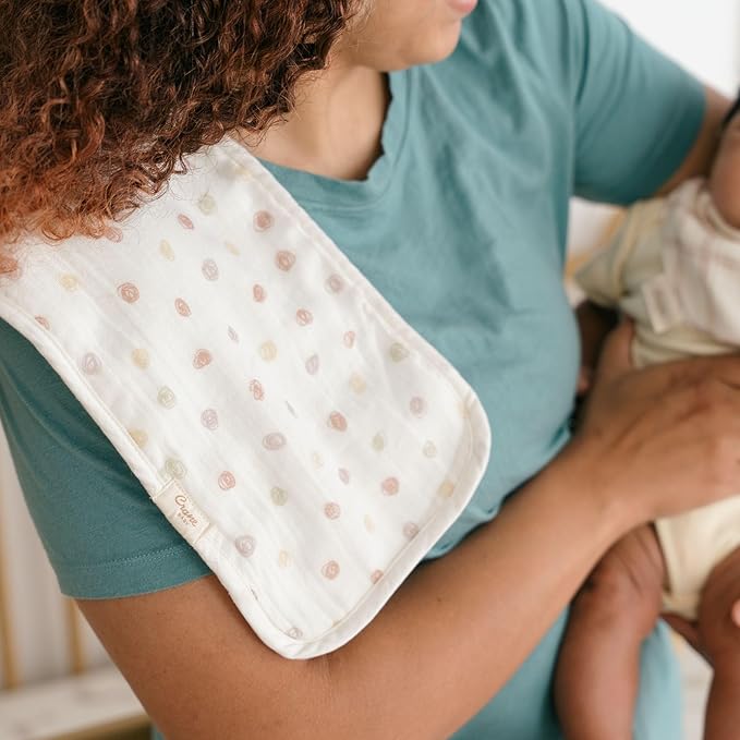 Crane Baby Burp Cloth Set, 3-pc. Charlie Farmhouse Goose Collection, Soft 100% - Image 3