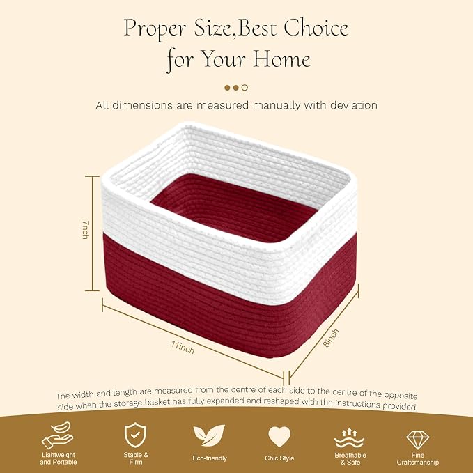 Hopegiver 3 Pack Storage Baskets - Image 8