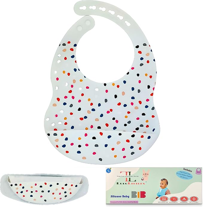 BPA-Free Silicone Baby Bibs by LuluLittles