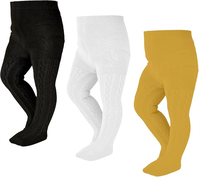 EPEIUS Baby Girl Tights Thick Cable Knit Leggings Stockings Cotton Pantyhose by EPEIUS
