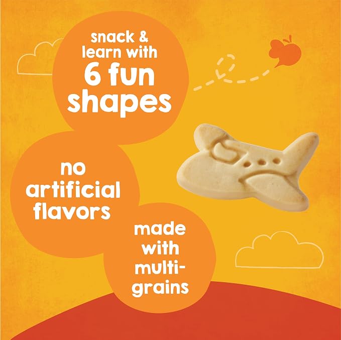 Happy Tot Organic Multi-Grain Cookies Toddler Snack, Fun Transportation Shapes - Image 3