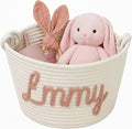 MBBEST Personalized Baby Shower Basket – Custom Rope Cotton Babys Basket by MBBEST