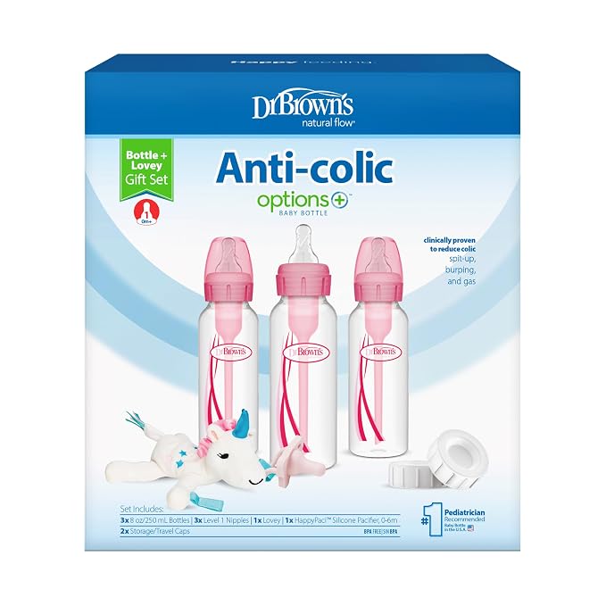 Dr. Brown’s Natural Flow Anti-Colic Options+Narrow 8oz/250mL Baby Bottle + - Image 14