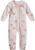 Owlivia Organic Cotton Baby Boy Girl Zip up Sleep 'N Play Pjs, Long Sleeve by Owlivia