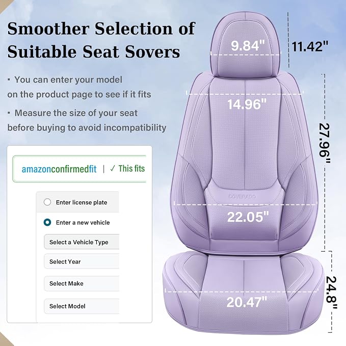 Coverado Seat Covers, Car Seat Covers Front Seats, Car Seat Cover, Car Seat - Image 6