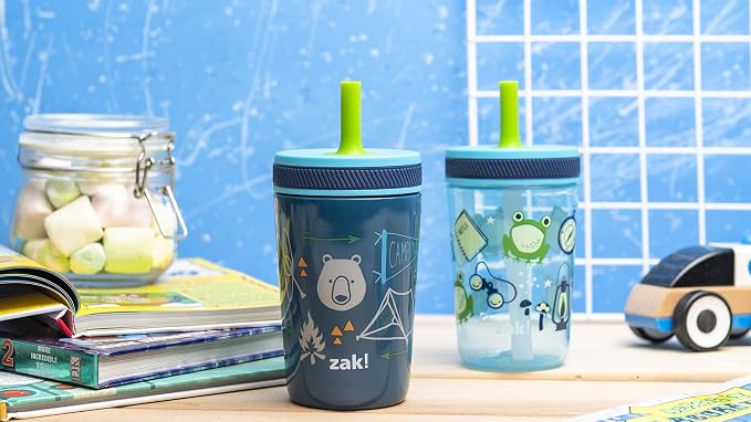 Zak Designs Campout and Camping Kelso Tumbler Set, Leak-Proof Screw-On Lid - Image 10