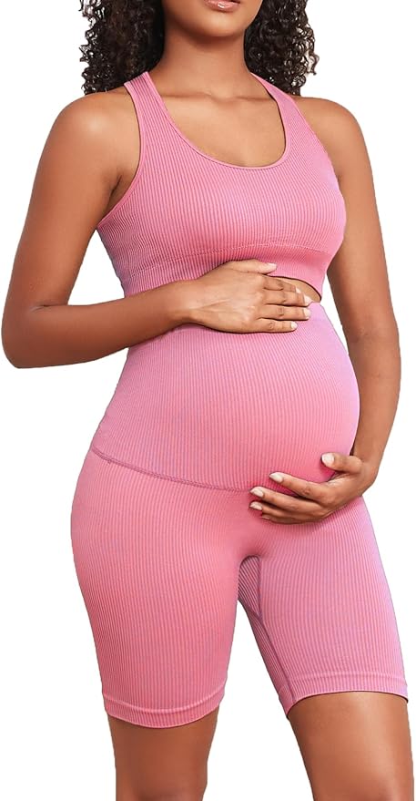 Women's Maternity 2 Piece Outfit Set by Lataly