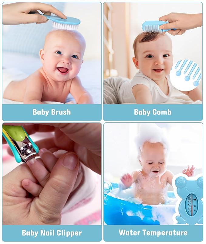 Baby Healthcare and Grooming Kit, Electric Safety Nail Trimmer Baby Nursery Kit - Image 5