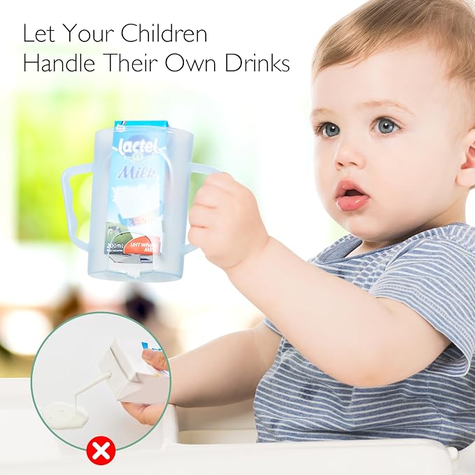 Momcozy Baby Pouch Holder No Squeeze, Baby Food & Juice Box Holder, Easy Grip - Image 3