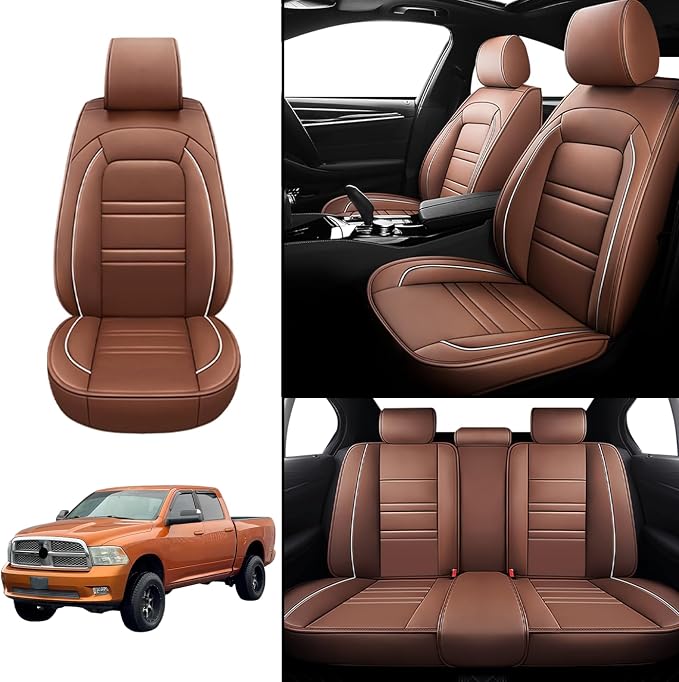 Seat Covers for Dodge ram 2004-2011 | 5-Seats Leather Seat Covers - Image 2