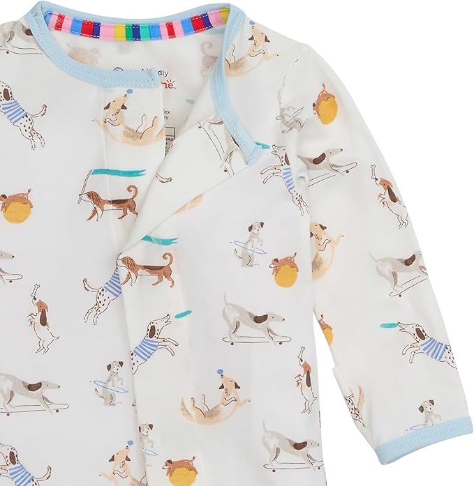 Magnetic Me Boys Modal Magnetic Baby Footie Pajamas | Silky Soft Modal Fabric | - Image 2